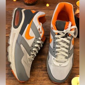 Nike Men’s Grey & Orange Sneakers | Size 11.5 | Good Condition